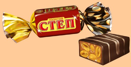 Купить Конфеты "Степ" ЗОЛОТОЙ с орехом (по 2 кг*3) 1/6 Славянка по ...