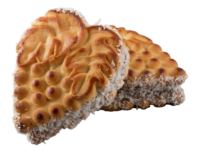 Печенье с кокосом и сгущенкой